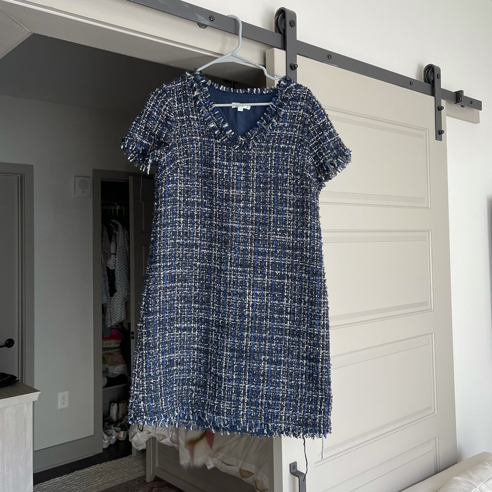 Tweed blue Jade Dress